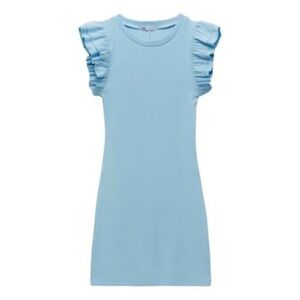 Zara ribbed ruffle dress